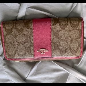 Pink Medium size Coach Wallet